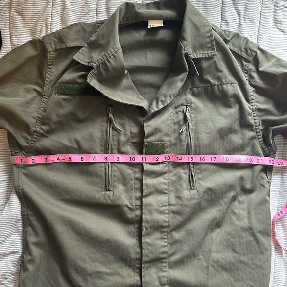 Vintage Men’s French Military Jacket Socovet Bais 1994 khaki green size 104m - Picture 6 of 7